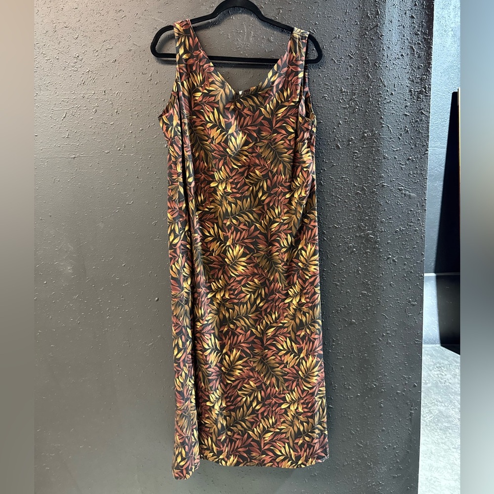 Vintage Studio 1 Floral Sleeveless Dress Womens
